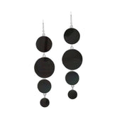 AE-1227-SHB Sterling Silver Earring With Black Shell